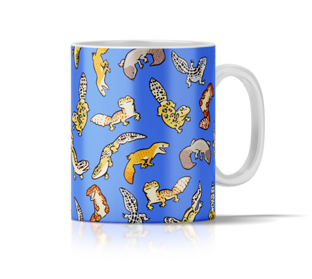 Kubek ceramiczny gekony